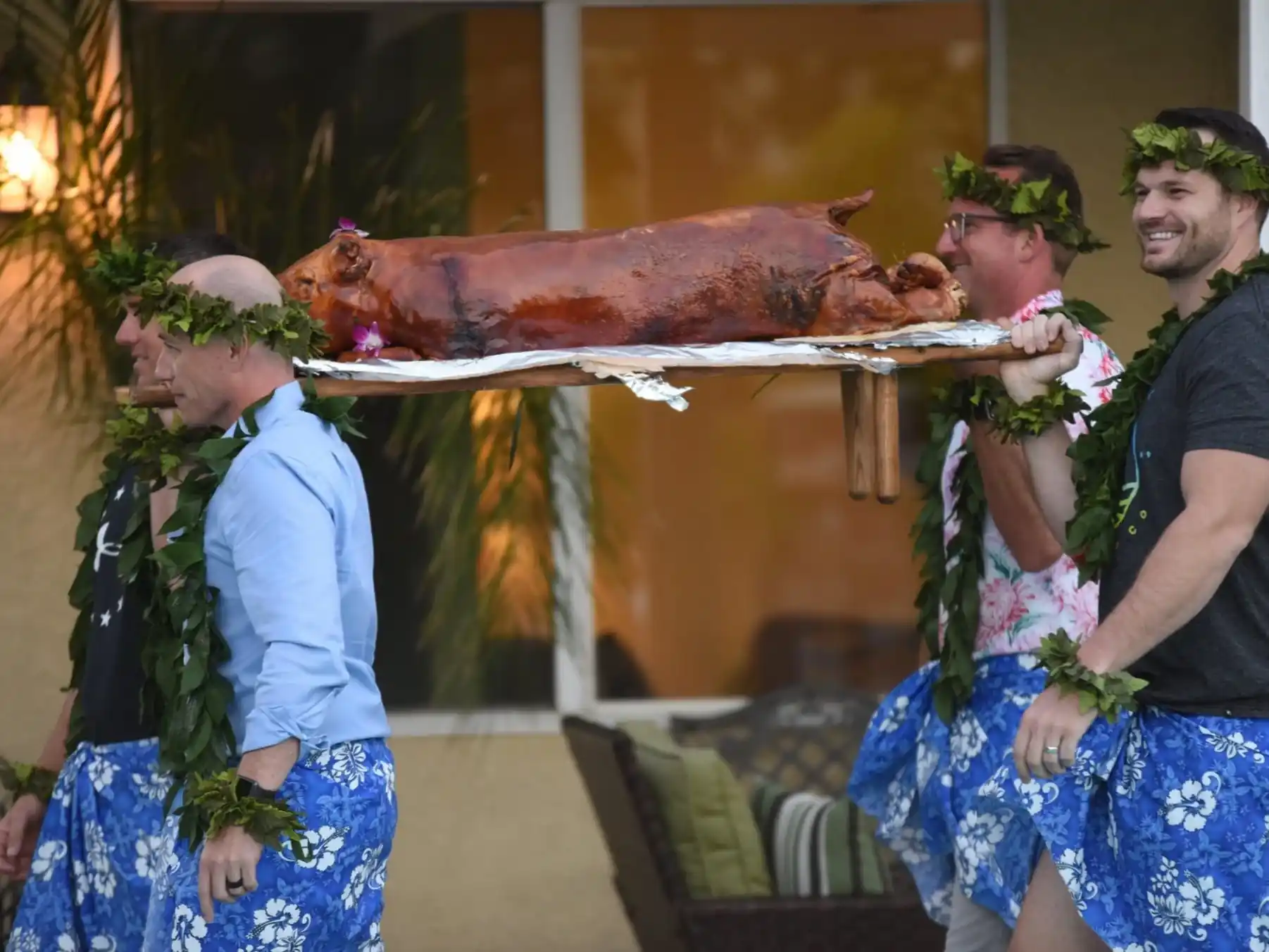 Luau Pig Roast Ceremony